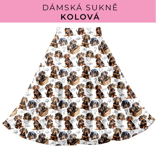 DÁMSKÝ střih - Kolová sukně