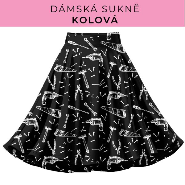 DÁMSKÝ střih - Kolová sukně