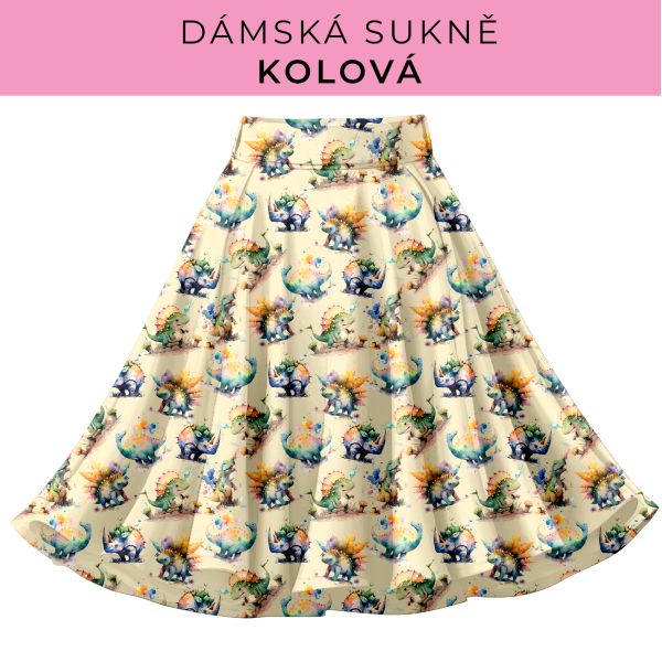 DÁMSKÝ střih - Kolová sukně