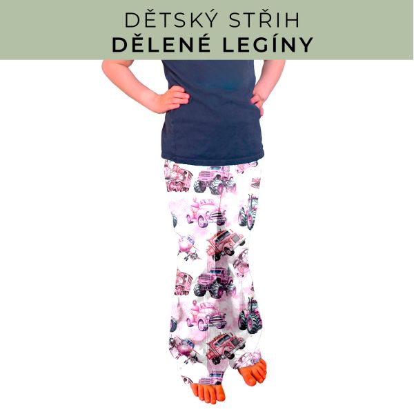Dětský střih - Dělené legíny