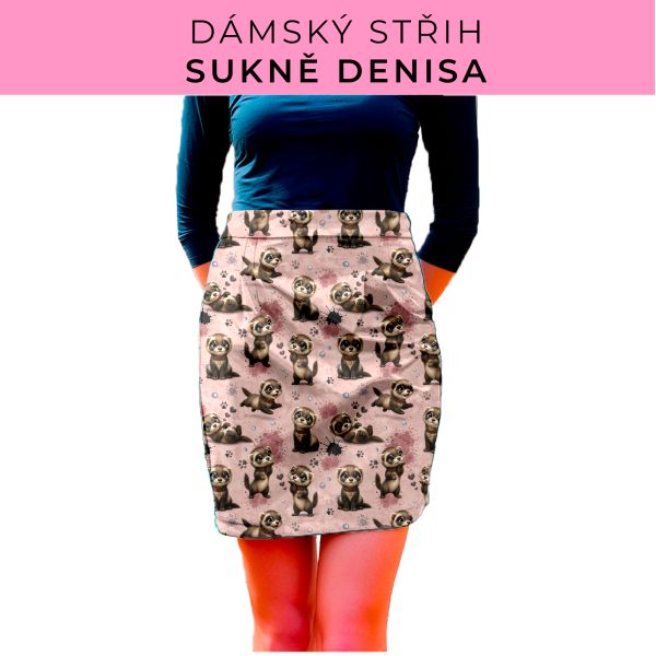 Dámský střih - Dámská sukně Denisa