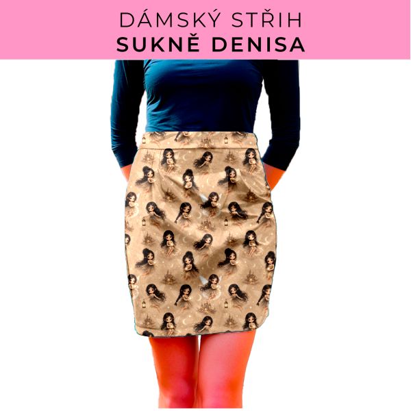 Dámský střih - Dámská sukně Denisa