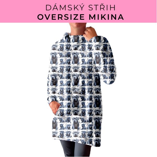 DÁMSKÝ střih - Oversize mikina