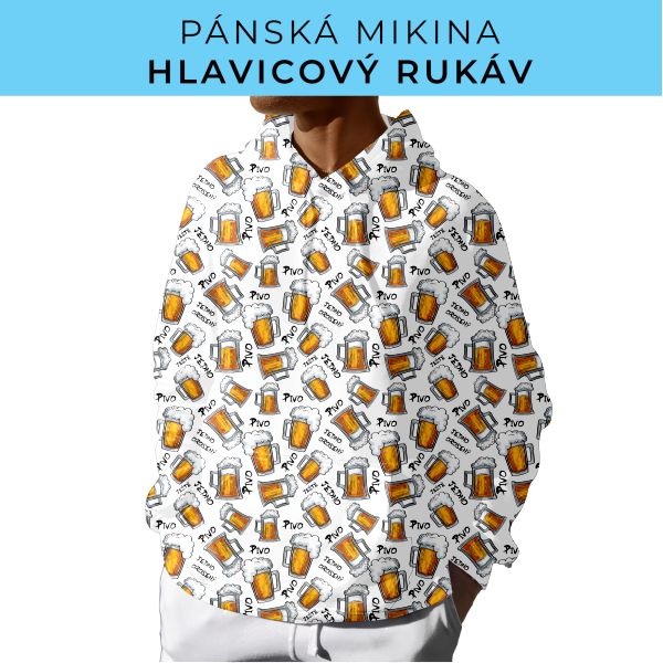 PÁNSKÝ střih - mikina s kapucí