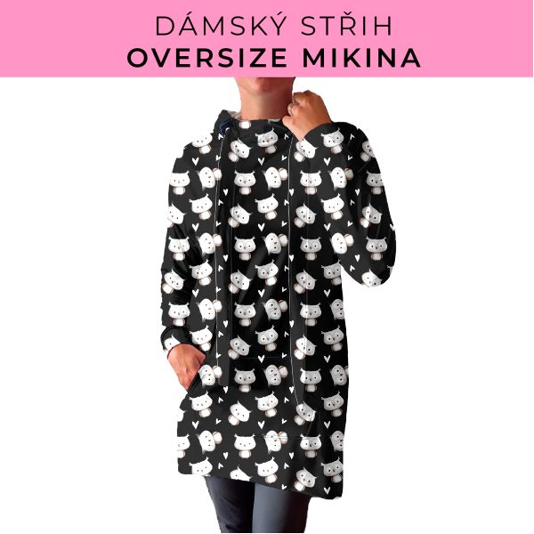 DÁMSKÝ střih - Oversize mikina