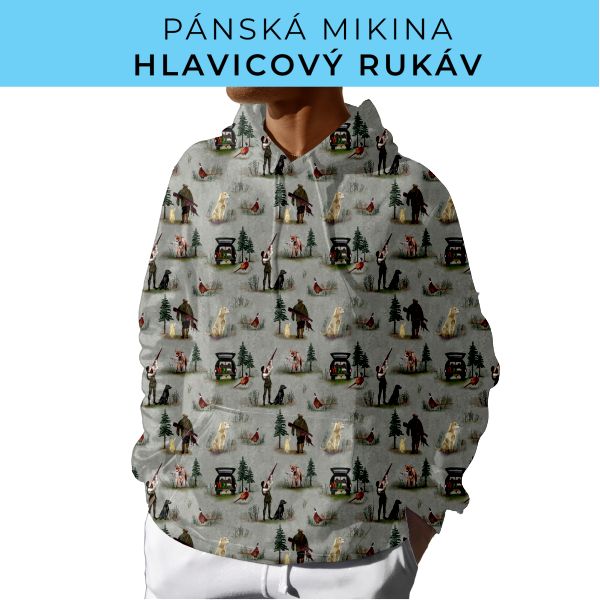 PÁNSKÝ střih - mikina s kapucí