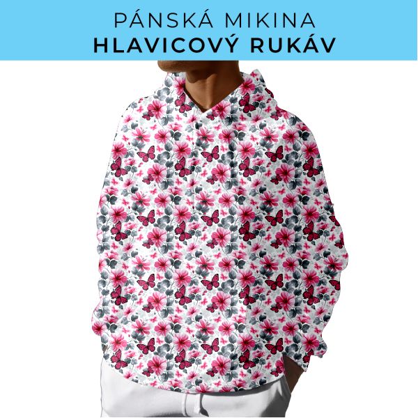 PÁNSKÝ střih - mikina s kapucí