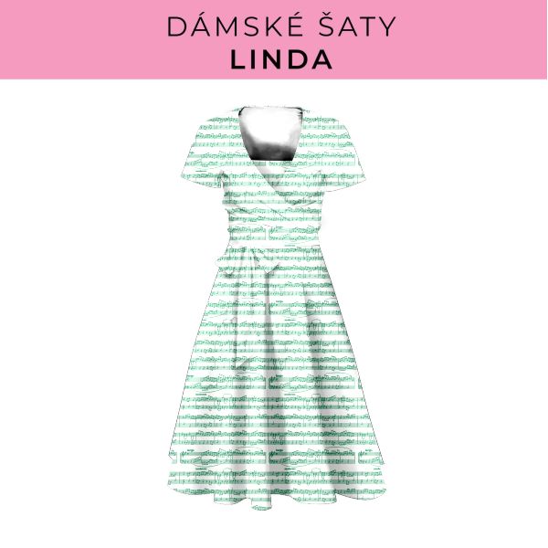 DÁMSKÝ střih - šaty Linda