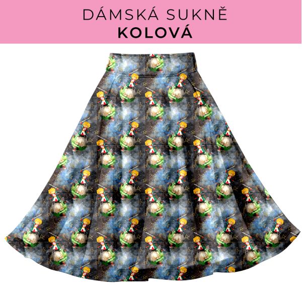 DÁMSKÝ střih - Kolová sukně