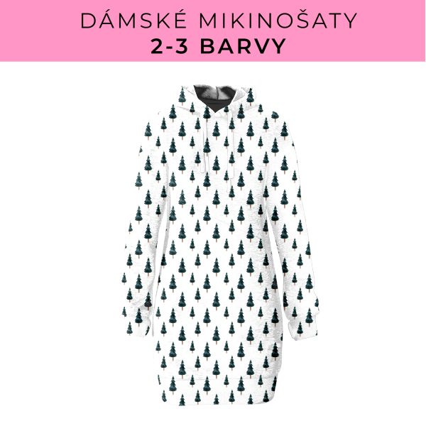 DÁMSKÝ střih - Mikinošaty 2-3 barvy
