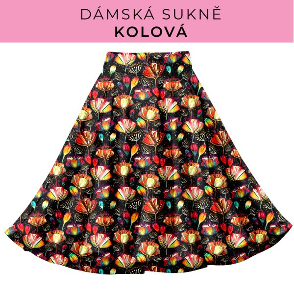 DÁMSKÝ střih - Kolová sukně