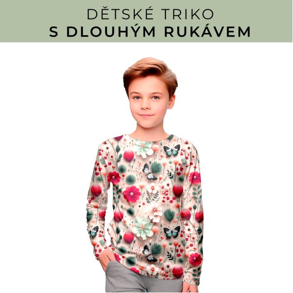 DĚTSKÝ střih - triko dlouhý rukáv