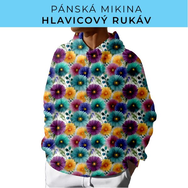 PÁNSKÝ střih - mikina s kapucí