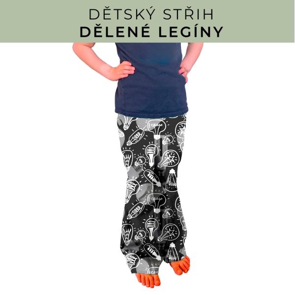 Dětský střih - Dělené legíny