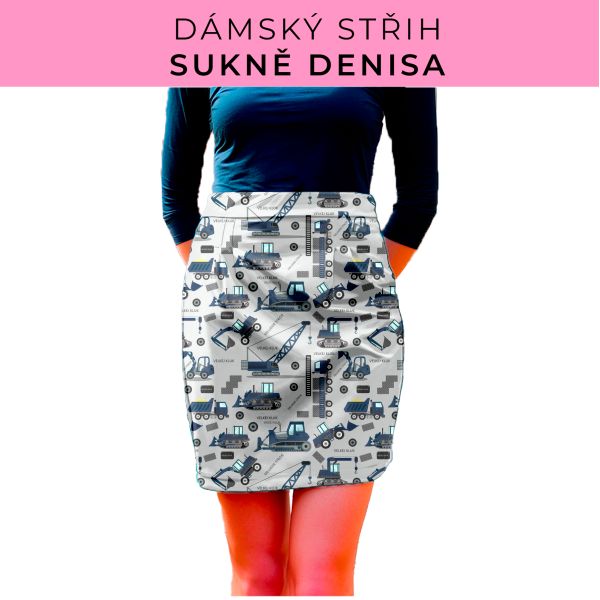Dámský střih - Dámská sukně Denisa