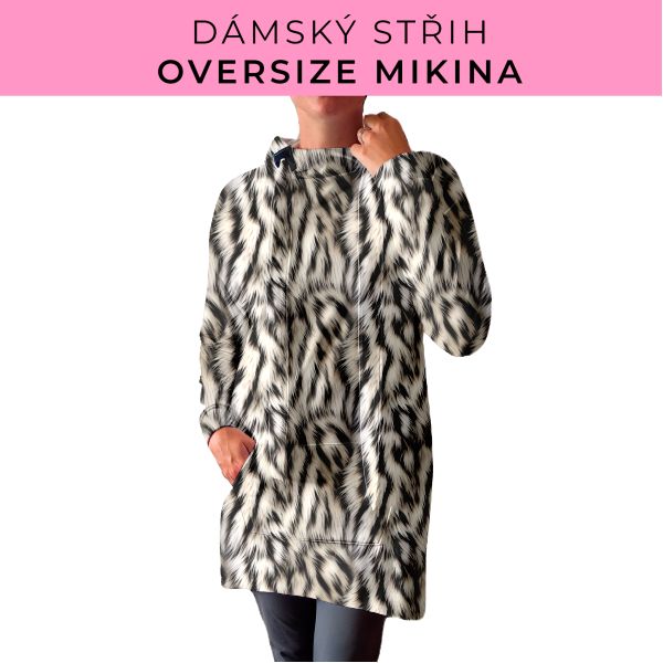 DÁMSKÝ střih - Oversize mikina