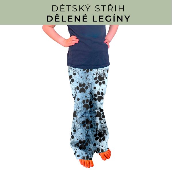 Dětský střih - Dělené legíny