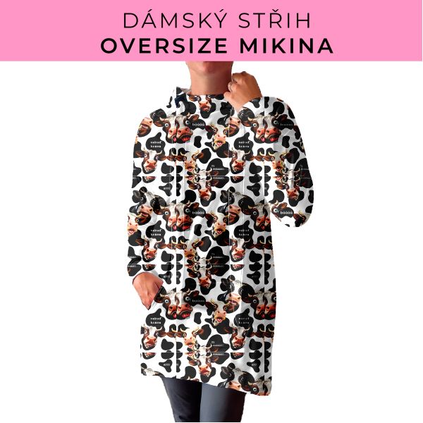 DÁMSKÝ střih - Oversize mikina