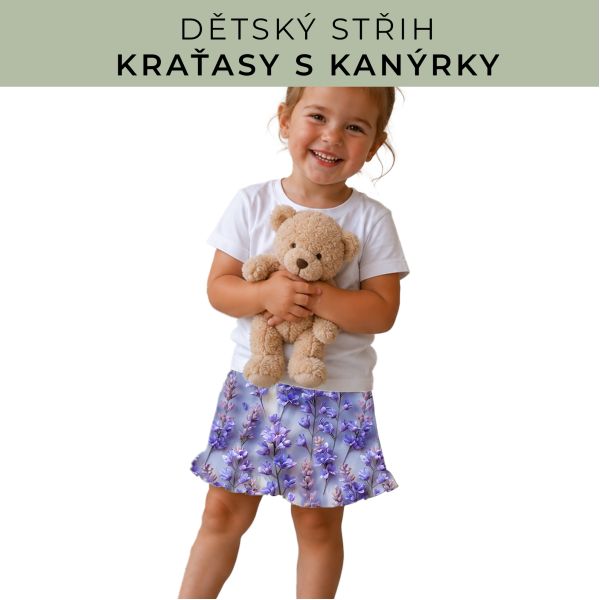 Dětský střih - Kraťásky s kanýrkem