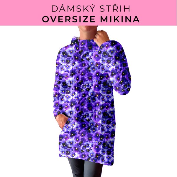 DÁMSKÝ střih - Oversize mikina