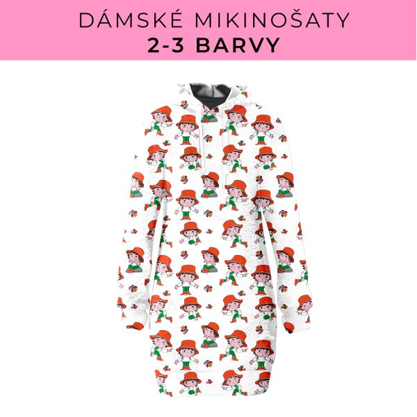 DÁMSKÝ střih - Mikinošaty 2-3 barvy