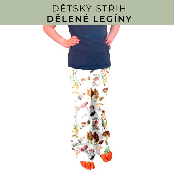 Dětský střih - Dělené legíny