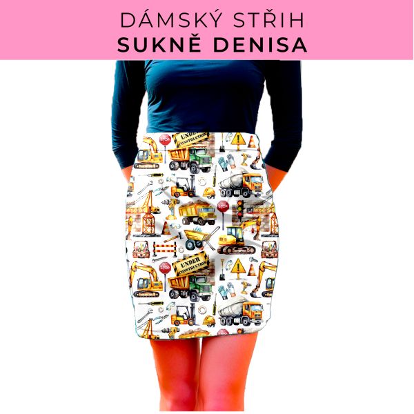 Dámský střih - Dámská sukně Denisa