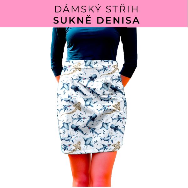 Dámský střih - Dámská sukně Denisa