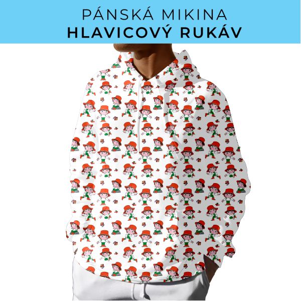 PÁNSKÝ střih - mikina s kapucí