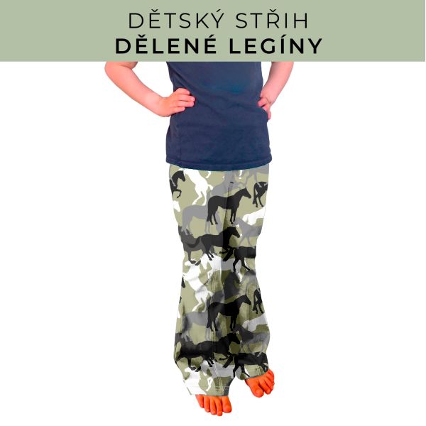 Dětský střih - Dělené legíny