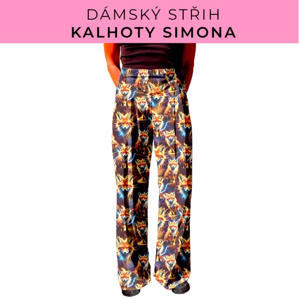 Dámský střih - kalhoty Simona