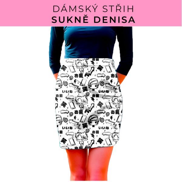 Dámský střih - Dámská sukně Denisa