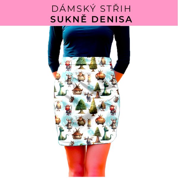 Dámský střih - Dámská sukně Denisa