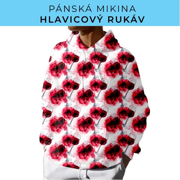 PÁNSKÝ střih - mikina s kapucí
