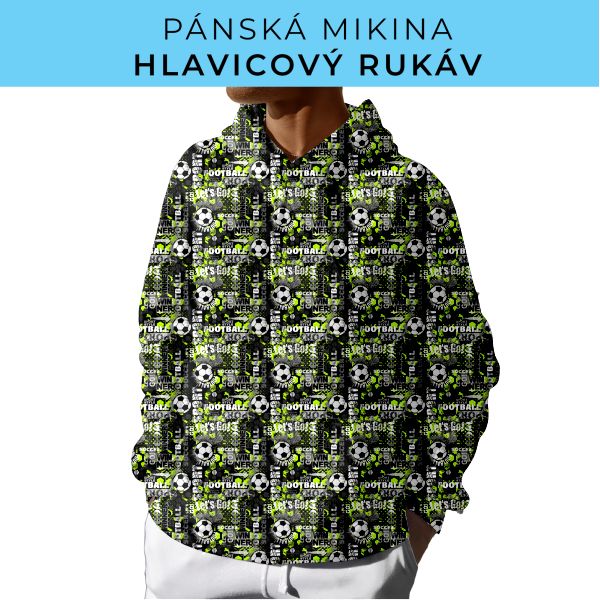 PÁNSKÝ střih - mikina s kapucí