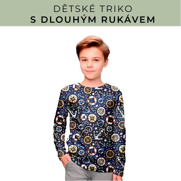 DĚTSKÝ střih - triko dlouhý rukáv