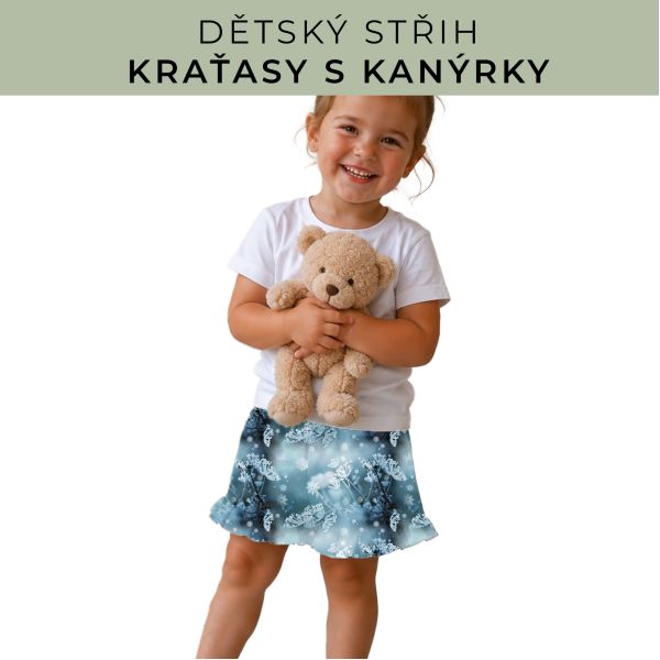 Dětský střih - Kraťásky s kanýrkem