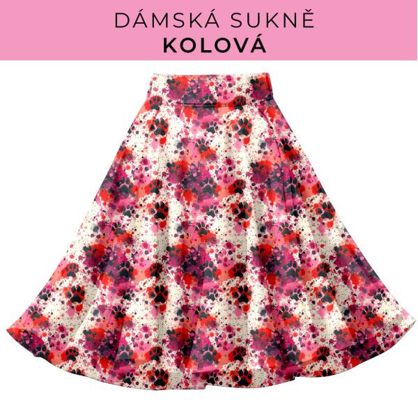 DÁMSKÝ střih - Kolová sukně