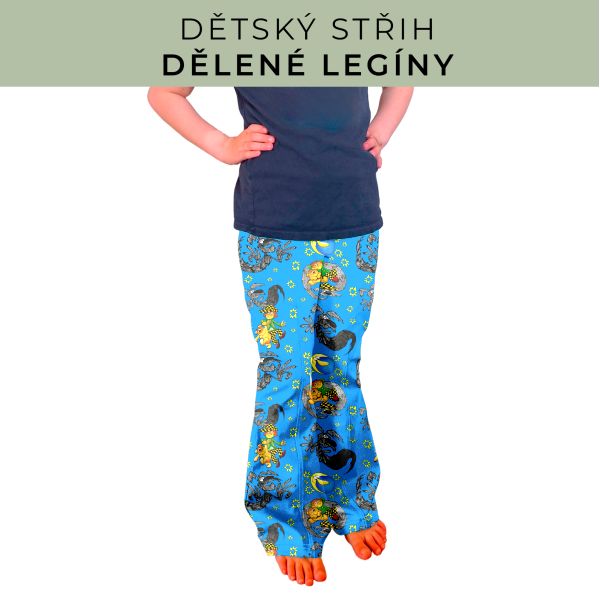 Dětský střih - Dělené legíny