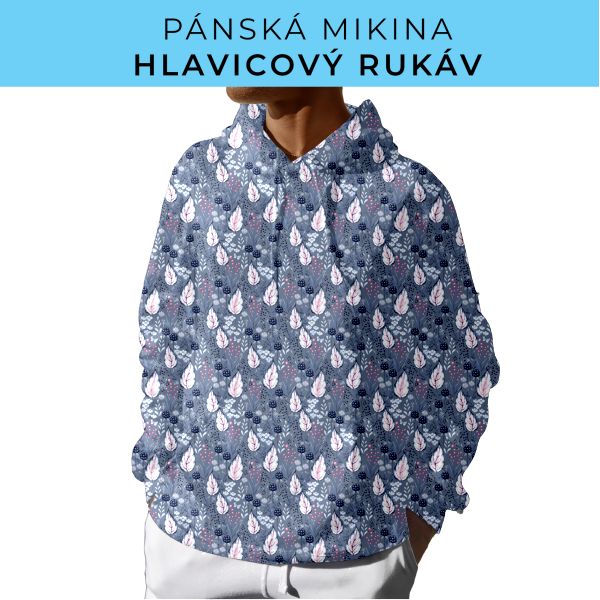 PÁNSKÝ střih - mikina s kapucí