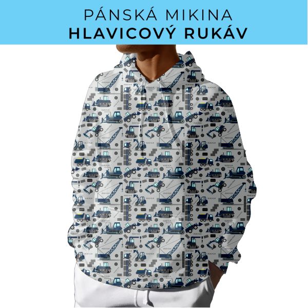PÁNSKÝ střih - mikina s kapucí