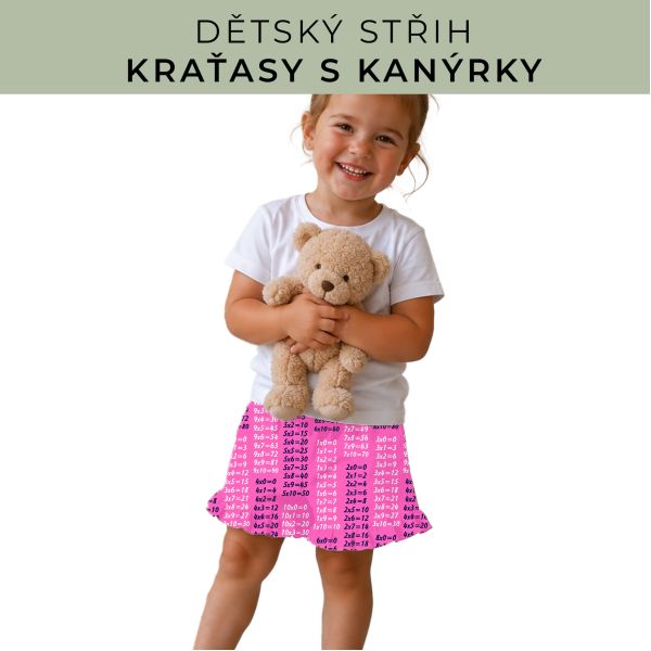 Dětský střih - Kraťásky s kanýrkem