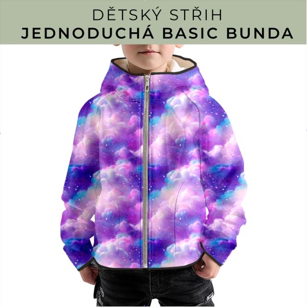 Dětský střih - jednoduchá dětská BASIC  bunda