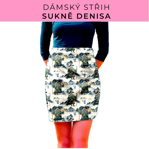 Dámský střih - Dámská sukně Denisa