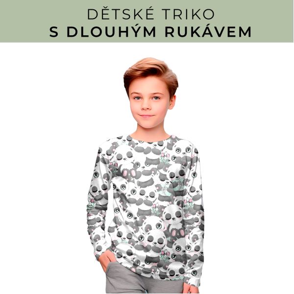 DĚTSKÝ střih - triko dlouhý rukáv