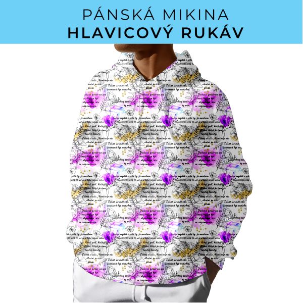 PÁNSKÝ střih - mikina s kapucí