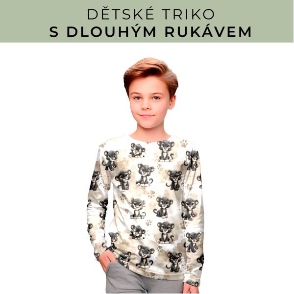 DĚTSKÝ střih - triko dlouhý rukáv