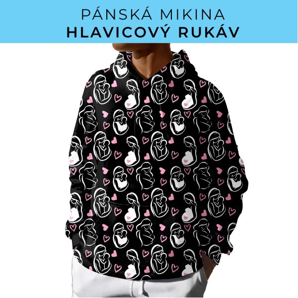 PÁNSKÝ střih - mikina s kapucí