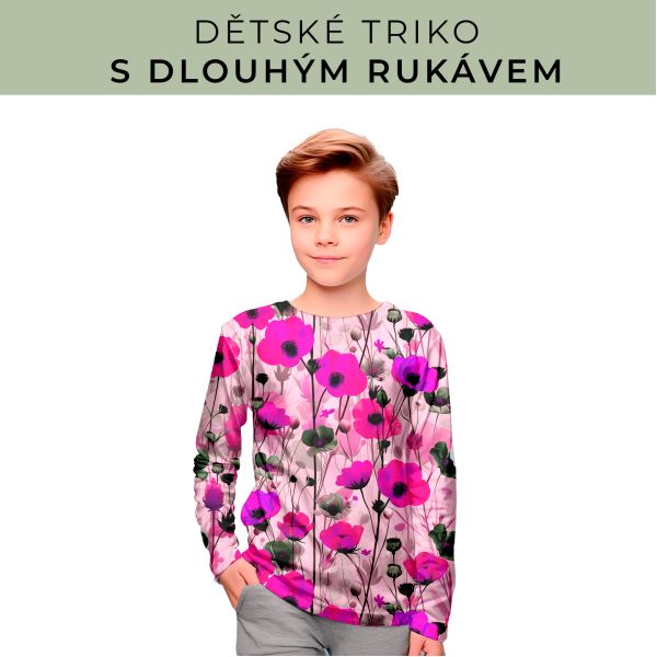 DĚTSKÝ střih - triko dlouhý rukáv