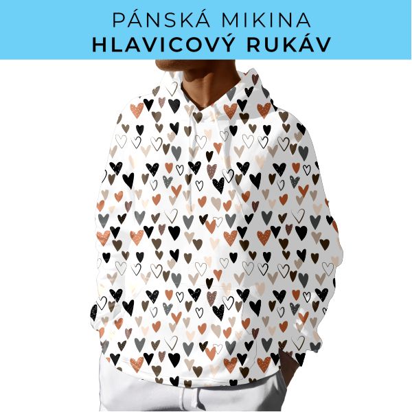 PÁNSKÝ střih - mikina s kapucí